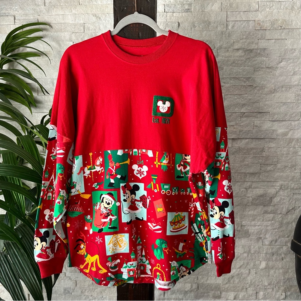 Disney Spirit Jersey Walt Disney World Mickey Mouse Friends Holiday Christmas S